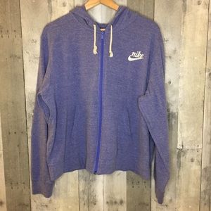Nike Purple Zip Up Hoodie